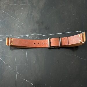 Brown Leather Women’s Belt